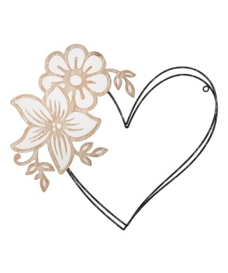 HJÄRTA JÄRN- OCH TRÄPANEL