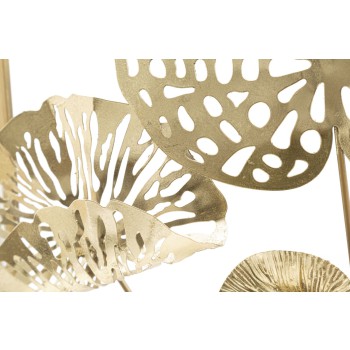 JÄRNPANEL MED GULDBLOMMO