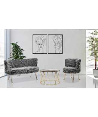 JÄRNPANEL KVINNA ENKELT PAR