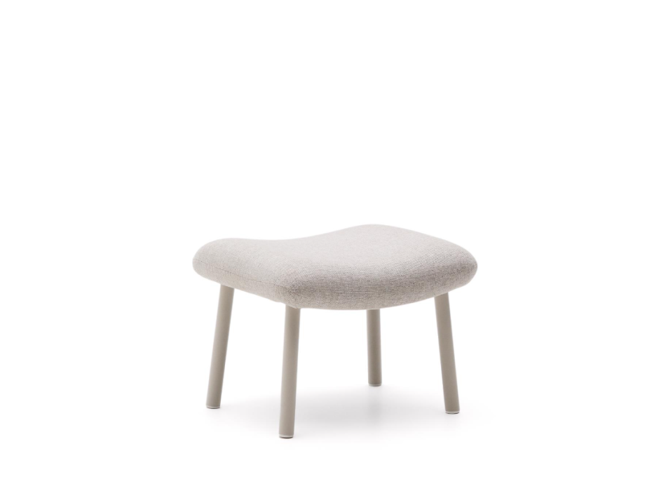 Inari fotstöd målat beige och beige stål 60 x 50 cm FSC Mix Credit