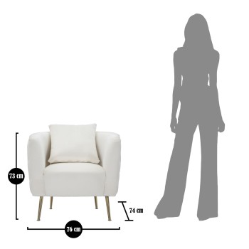 BUKAREST KRÄMFÅTÖLJ