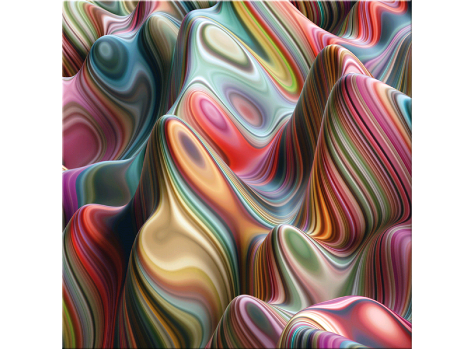 3D BLOB FLERFÄRGAD målning G4726 PINTDECOR