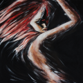 FEMME VOILÉE-målning G1028 PINTDECOR