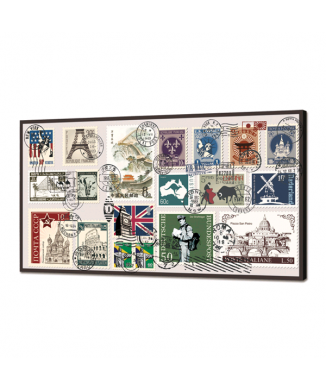 GL3464 PINTDECOR LJUSSTÄMPLAR FRÅN HELA VÄRLDEN