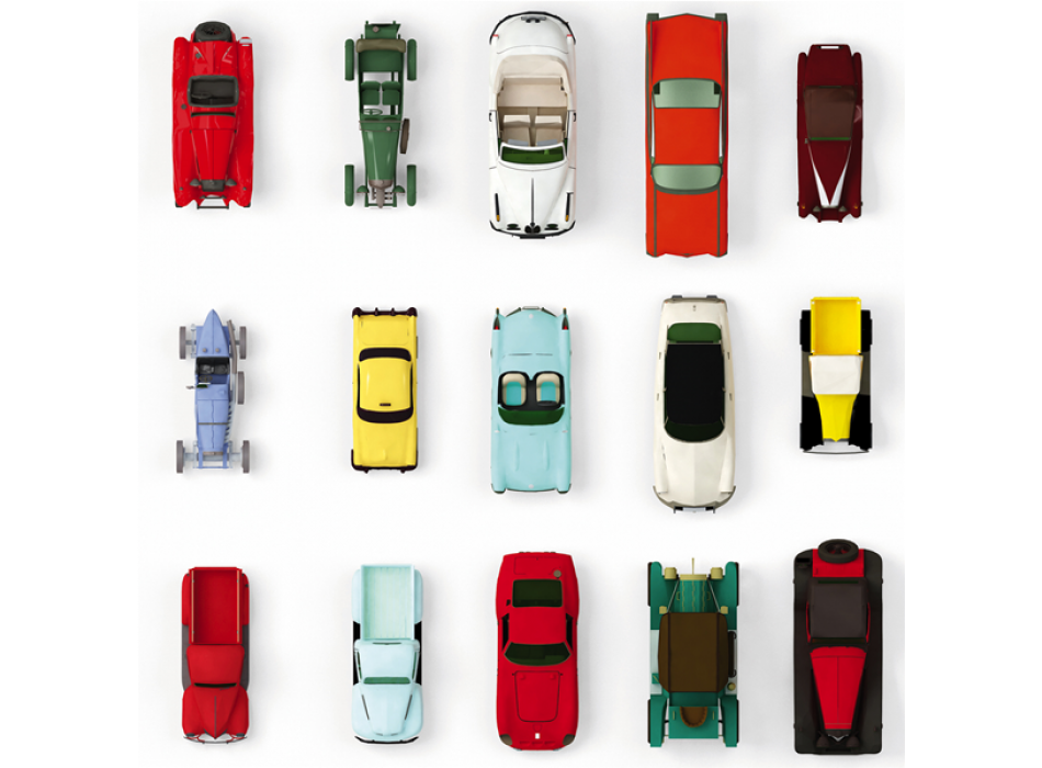 Målning BILAR G2360 PINTDECOR