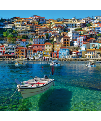 Målning BYAR VID HAVET G1226 PINTDECOR 