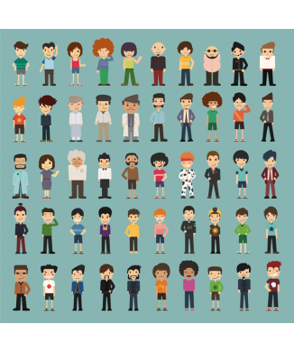 PEOPLE G1636 PINTDECOR Målning