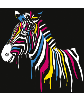 ZEBRA MULTICOLOR målning G1640 PINTDECOR
