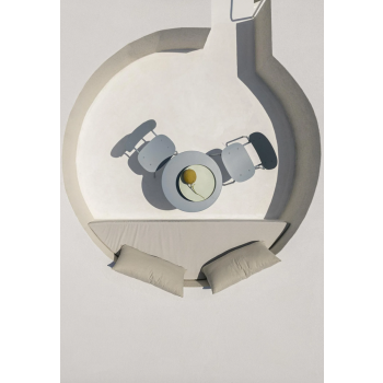 SI-SI' stol med galvaniserad ram från SCAB 