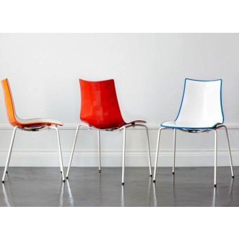 SCAB tvåfärgad zebrastol