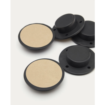 Set med 5 justerbara fötter med klister för Litto bokhyllor