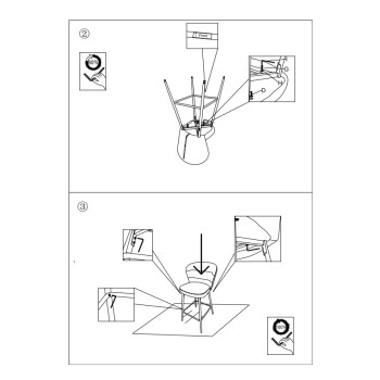 LAUSANNA GRÅ BARSTOLAR, SET OM 2
