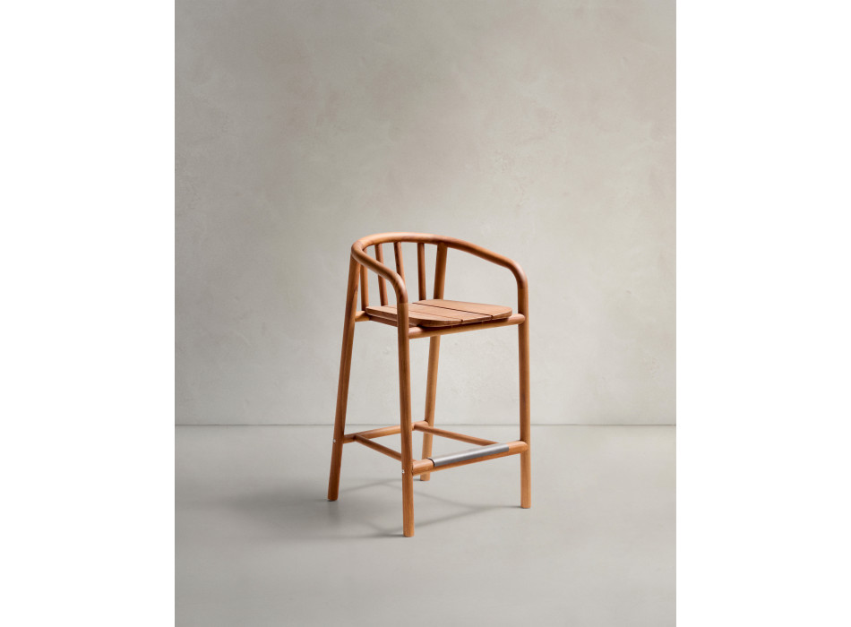 Turqueta utomhuspall i 100 % FSC massiv teak, höjd 65 cm
