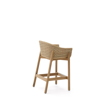 Galea pall i massiv teak och konstrotting, 75 cm FSC 100%