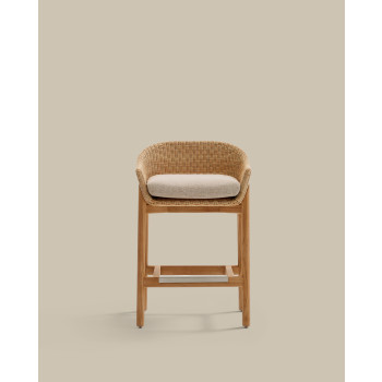 Galea pall i massiv teak och konstrotting, 75 cm FSC 100%