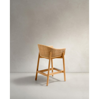 Galea pall i massiv teak och konstrotting, 75 cm FSC 100%