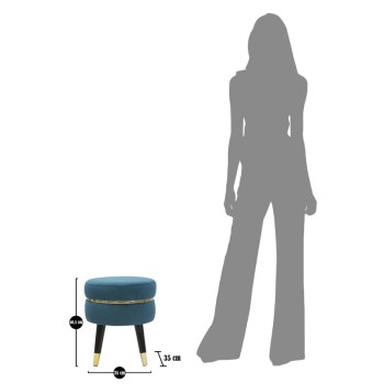 PARIS PALL BLÅGRÖT/GULD