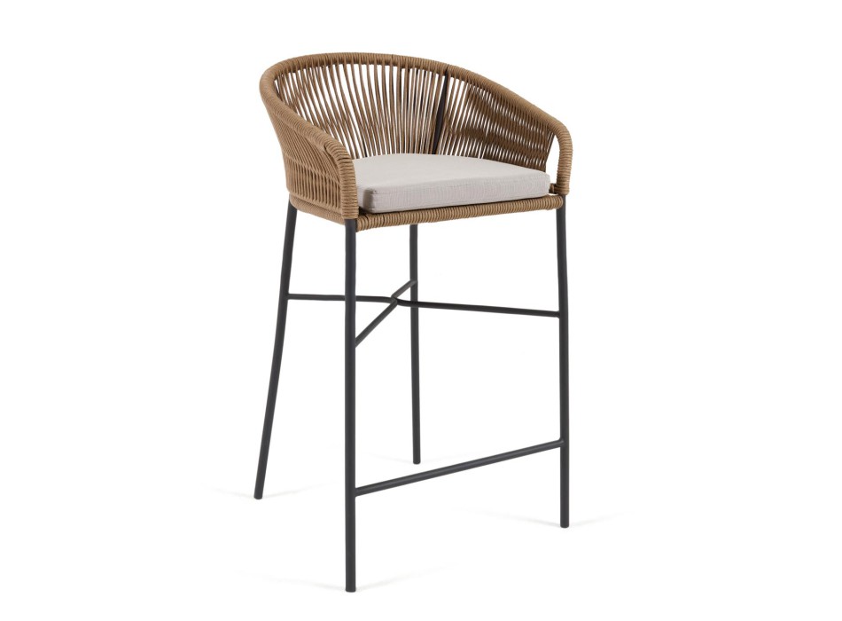 Yanet pall i beige rep, höjd 80 cm