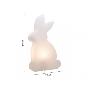 Skinande kanin 50 cm 32478W Säsongsdesign 