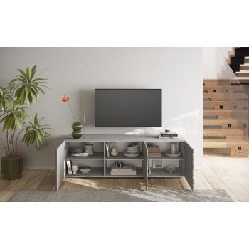 SNAKE-TV-bänk med 3 dörrar