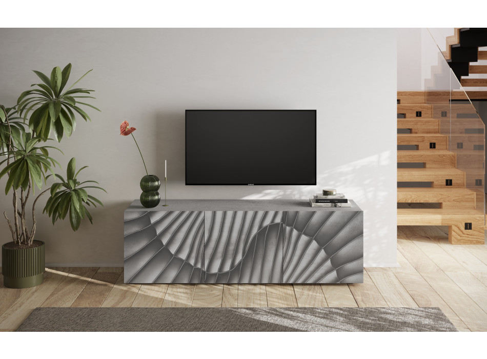 SNAKE-TV-bänk med 3 dörrar