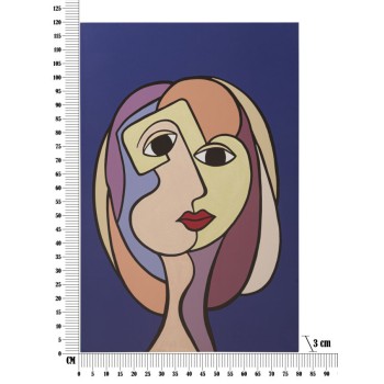 MÅLADE SPAMPA DUBBLA ANSIKTEN STORA -A-