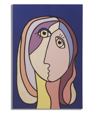 MÅLADE SPAMPA DUBBLA ANSIKTEN STORA -B-