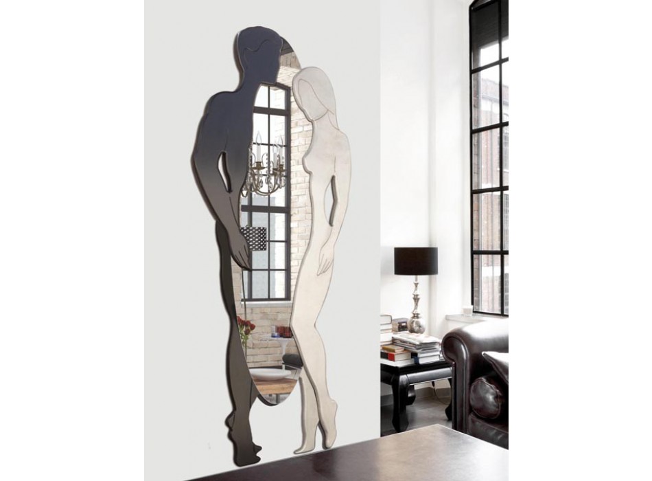 Adam och Eva spegel svartvit P4648 pintdecor