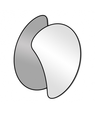 COLLISIONI svart spegel P5078 Pintdecor