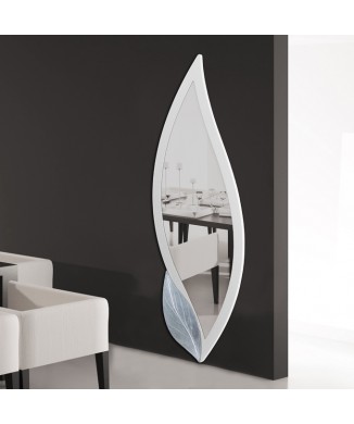 VIT KRYDDBLOMMIG SPEGEL P4252 PINTDECOR