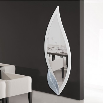 VIT KRYDDBLOMMIG SPEGEL P4252 PINTDECOR