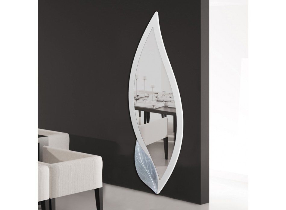VIT KRYDDBLOMMIG SPEGEL P4252 PINTDECOR