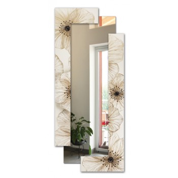 PETUNIA ELFENBEN REKTANGULÄR SPEGEL P4004 PINTDECOR
