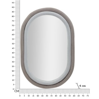 ANTONY TYST SPEGEL GRÅ SAMMETS/MIX