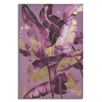 MÅLADE TRYCK MED MÖRKA LÖV