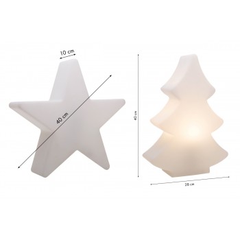 Lysande stjärna 40 cm 32349W 8 säsonger design