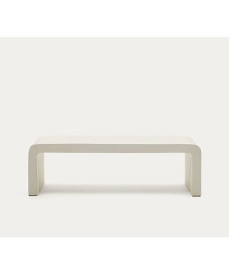 Aiguablava soffbord i vitt betong 135 x 65 cm
