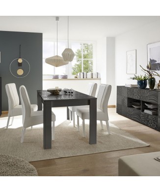 MIRO bord 137x90 cm + 48 cm svart färg