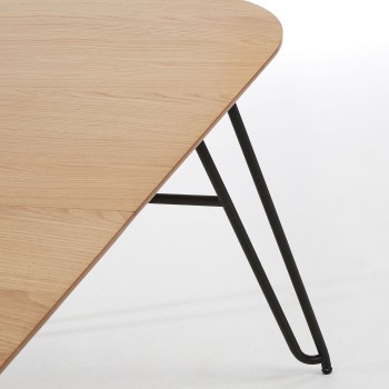 Novac utdragbart bord 140 (220) x 90 cm, naturfärgad ekfaner