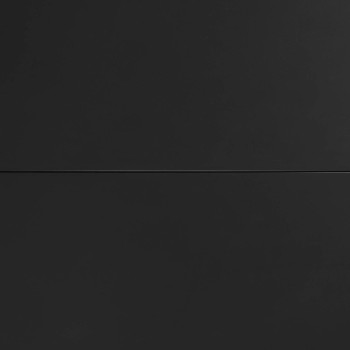 Theone utdragbart bord i glas och stålben med svart finish 160 (210) x 90 cm