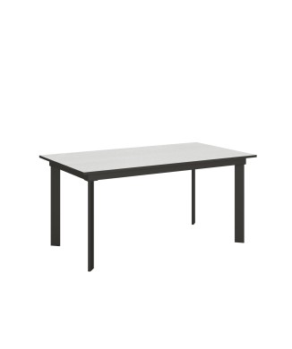 Cumar Bord - Utdragbart Bord 90x160/220 cm Cumar Vit Ask Antracit Ram