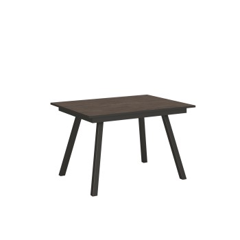 Mirhi Bord - Utdragbart Bord 90x120/180 cm Mirhi Vit Ask Antracit Ram
