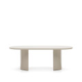 Nealy bord lackerad MDF med ecru-finish 200 x 100 cm