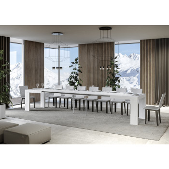 Roxell Bord P.90 - Utdragbart Bord 180/440x90 cm Roxell Vit Ask