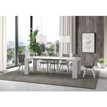 Roxell Bord P.90 - Utdragbart Bord 90/246x90 cm Roxell Vit Ask