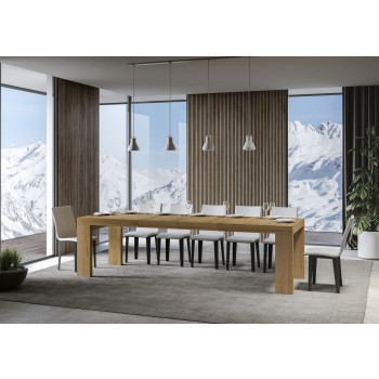Roxell Premium Bord D.90 - Utdragbart Bord 160/264x90 cm Roxell Premium Vit Ask