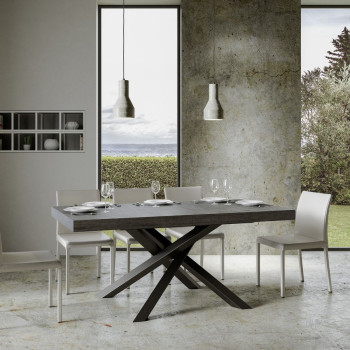 Volantis Premium bord antracitben P.90 - Utdragbart bord 200/460x90 cm Volantis Premium vit ask antracitben