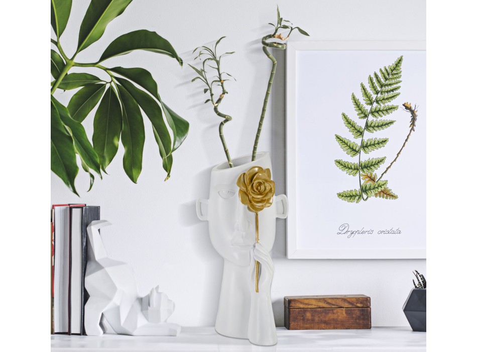 ANSIKTSVAS MED BLOMMA