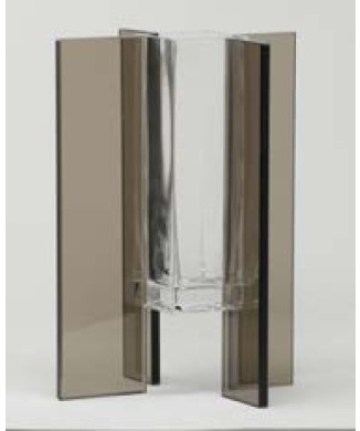 FLY SQUARE glasvas av ADRIANI & ROSSI