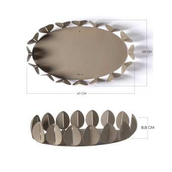FICUS 5157 Arts and Crafts oval bricka
